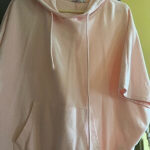 Peach short sleeved hoodie